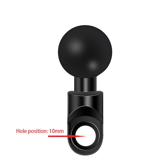 1-Inch Ball Head Rearview Mirror Bracket with 6cm Arm – 30mm Aperture Crooked Mouth Mount