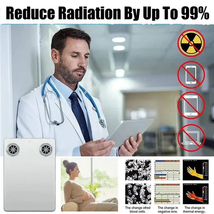 10PCS EMF Protection Sticker Anti Radiation for All Electronic Devices reduces radiation by up to 99%