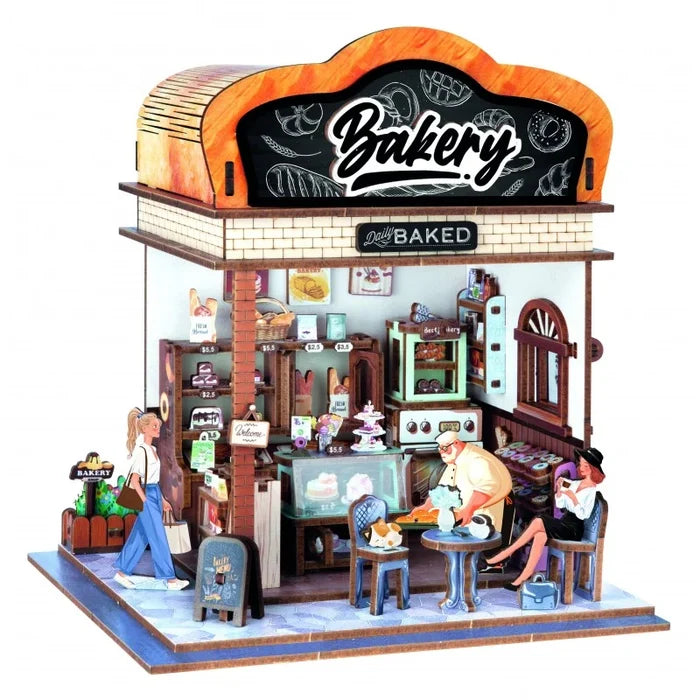179 pcs Wooden Puzzle - Bakery with Light