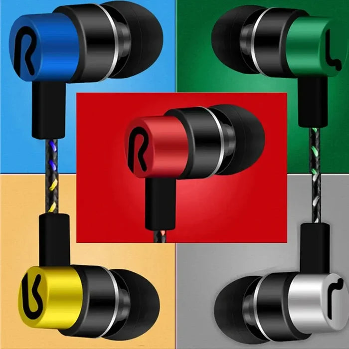 Colorful 3.5mm Wired Headphones with Superb Bass Stereo Effect in various designs