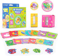 3D Sticker Maker Garden Friends Refill Pack featuring animal cards, colorful sequins, and sticker domes on white background.