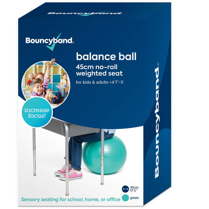 45cm Balance Ball No-Roll Weighted Seat-Blue