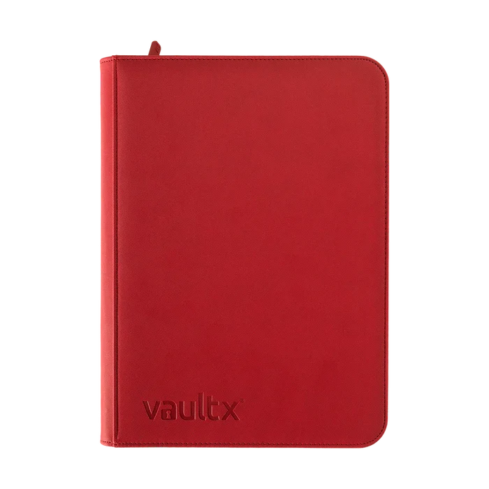 9-Pocket Exo-Tec® Zip Binder Fire Red