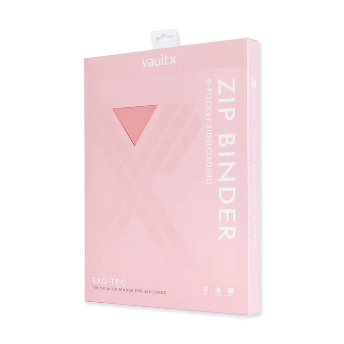 9-Pocket Exo-Tec® Zip Binder Just Pink