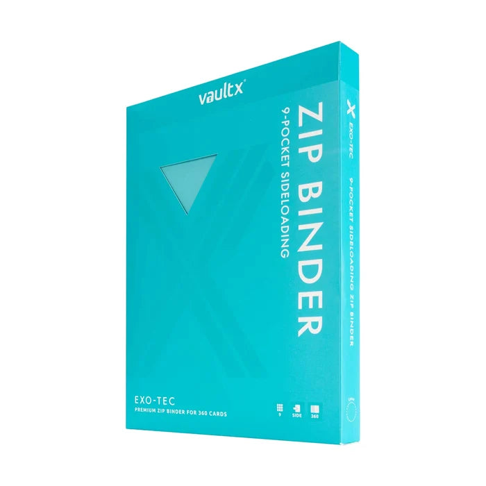 9-Pocket Exo-Tec® Zip Binder Pastal Blue