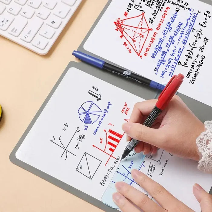A5 Erasable Whiteboard Notebook With Whiteboard Pen Erasing Cloth