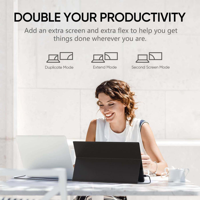 Arzopa 15.6 Ultra Slim Portable Monitor Display with Dual Speakers