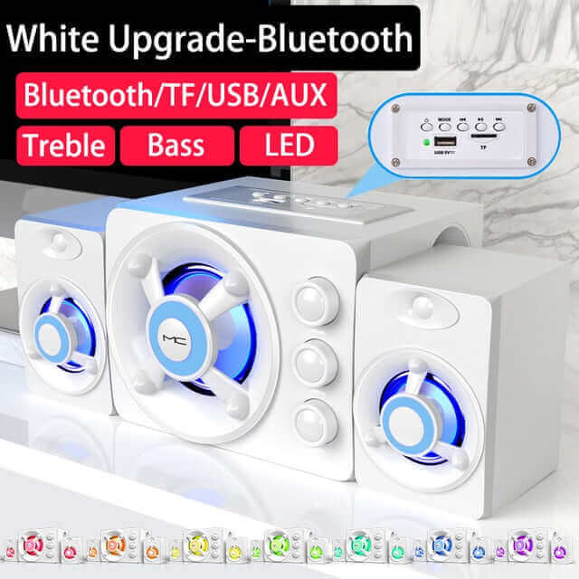 Audio Center Home Theater System For Computer PC TV Subwoofer Wireless Caixa De Som Bluetooth Speaker Music Sound Box Blutooth - China - Wired Bluetooth W