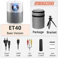 AUN Full HD 1080p ET40 Android 9 Beamer LED Mini Projector - United States - ET40