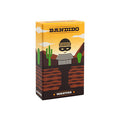 Yellow box for Bandido card game showing a cartoon prisoner in a mask and striped shirt in a desert tunnel landscape.