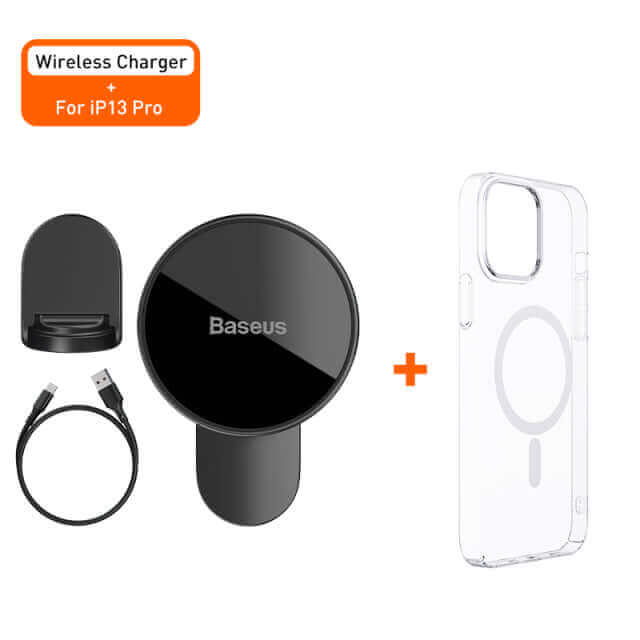 Baseus Magnetic Car Phone Holder Wireless Charger for iPhone 12