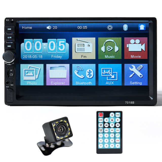 BINWEI Auto Radio 2 Din 7 Inch Touch Screen Car Stereo Multimedia Player, Mirror Link/FM/TF MP5 With Accessories