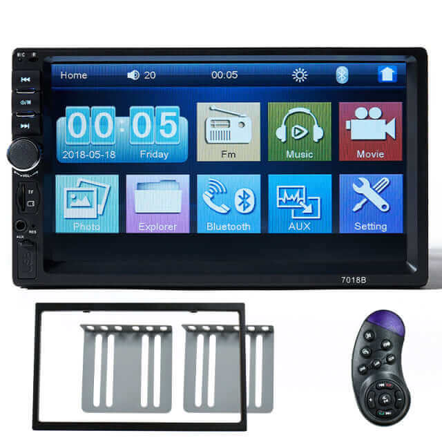 BINWEI Auto Radio 2 Din 7 Inch Touch Screen Car Stereo Multimedia Player, Mirror Link/FM/TF MP5 With Accessories