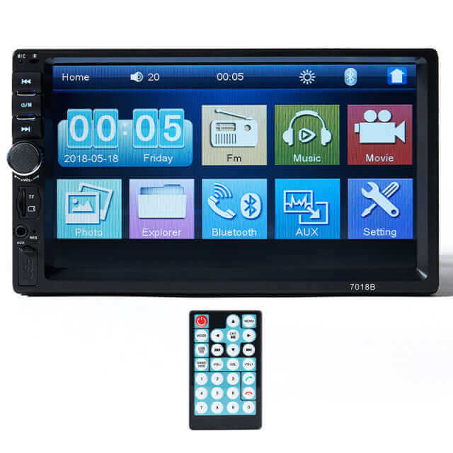 BINWEI Auto Radio 2 Din 7 Inch Touch Screen Car Stereo Multimedia Player, Mirror Link/FM/TF MP5 With Accessories