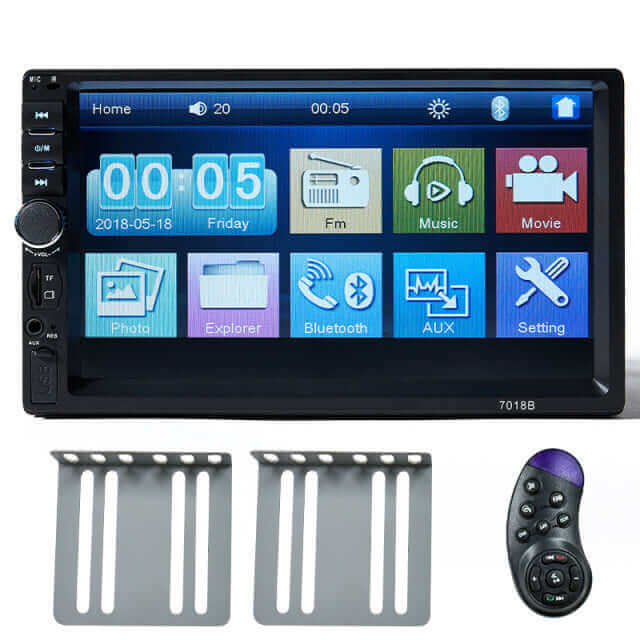 BINWEI Auto Radio 2 Din 7 Inch Touch Screen Car Stereo Multimedia Player, Mirror Link/FM/TF MP5 With Accessories