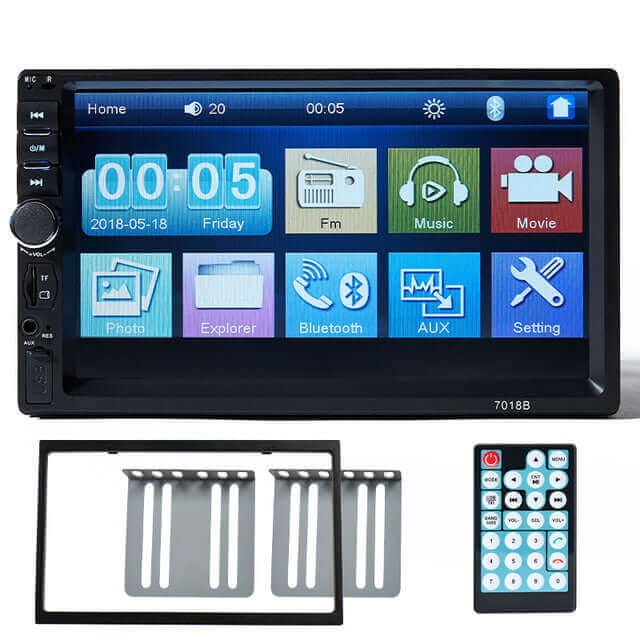 BINWEI Auto Radio 2 Din 7 Inch Touch Screen Car Stereo Multimedia Player, Mirror Link/FM/TF MP5 With Accessories