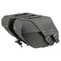 Black Medium Zip-Off PVC Slanted Throw Over Saddlebags