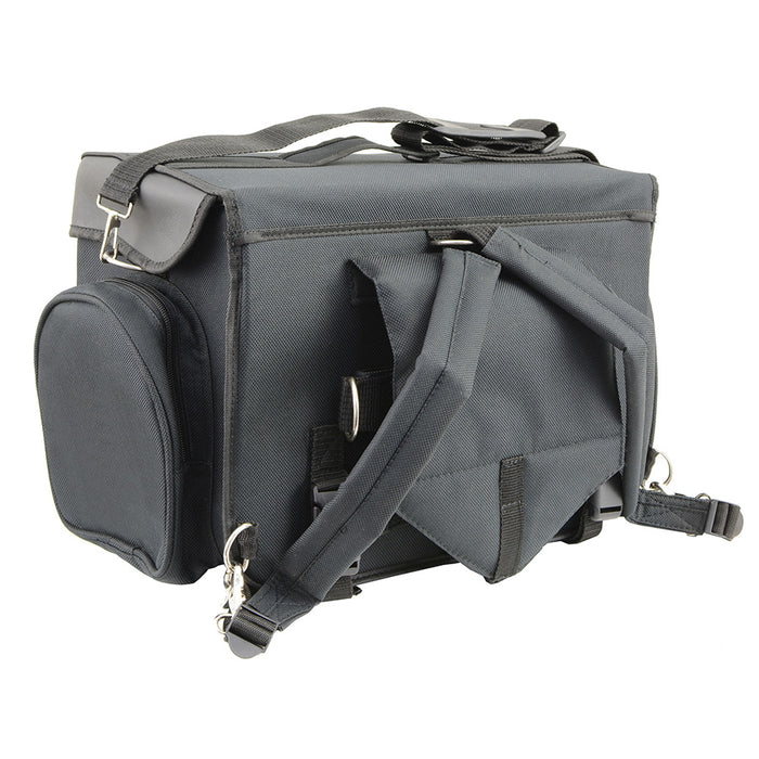 Black Textile Medium Sissy Bar Bag w/ Carry Strap
