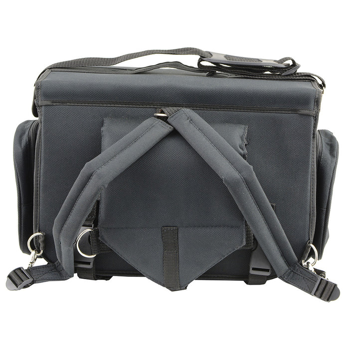Black Textile Medium Sissy Bar Bag w/ Carry Strap