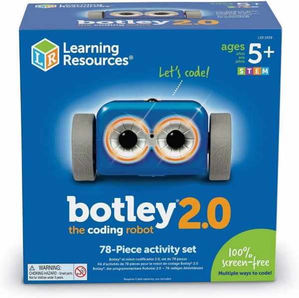 Blue box for Botley 2.0 coding robot activity set showing a blue robot with large orange eyes and grey wheels.