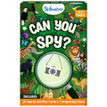 Skillmatics Can You Spy? jungle-themed box with animal illustrations and a magnifying glass graphic on green foliage.
