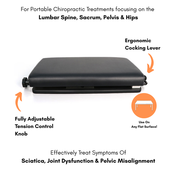 CHIROPRACTIC LUMBAR PELVIC DROP -  PORTABLE & DURABLE