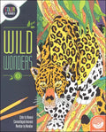 Front cover of a color-by-number book featuring a leopard in a dense jungle composed of numbered sections.