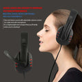 Comfortable USB Wired Stereo Micphone Headphone - black
