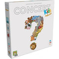 White game box for Concept Kids Animals featuring a colorful question mark made of many cartoon animal illustrations.