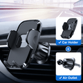 Dashboard Phone Holder for Car with 9 Inch Flexible Arm and Universal Handsfree Auto Windshield Air Vent Phone Mount - China - Air outlet