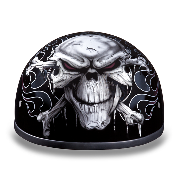 Daytona 1/2 Shell Hemlet - Cross Bones
