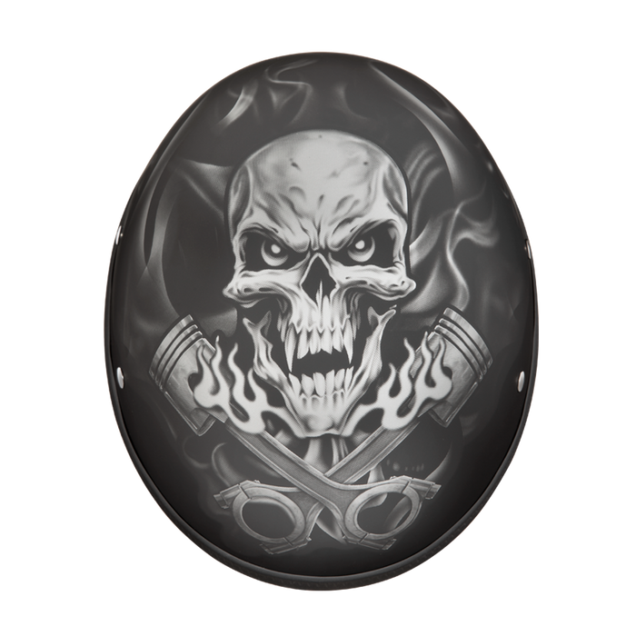 Daytona 1/2 Shell Hemlet - Pistons Skull