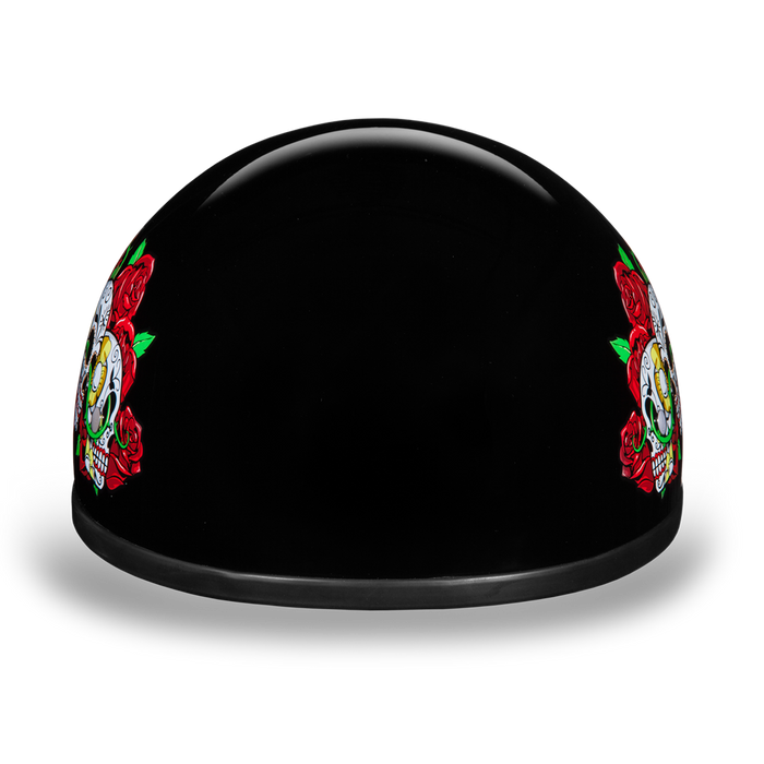 Daytona 1/2 Shell Hemlet - Rose Skulls
