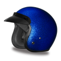 Daytona 3/4 Shell Cruiser Hemlet - Blue Metal Flake