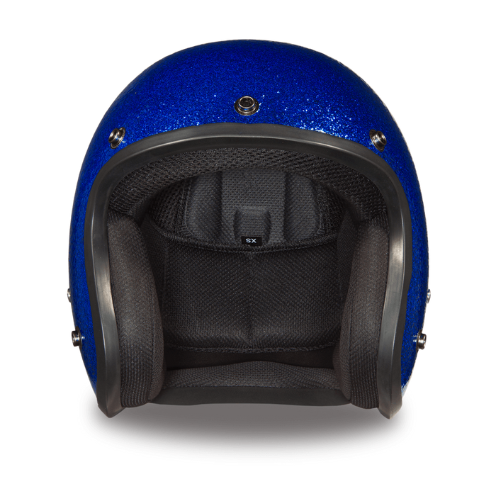 Daytona 3/4 Shell Cruiser Hemlet - Blue Metal Flake