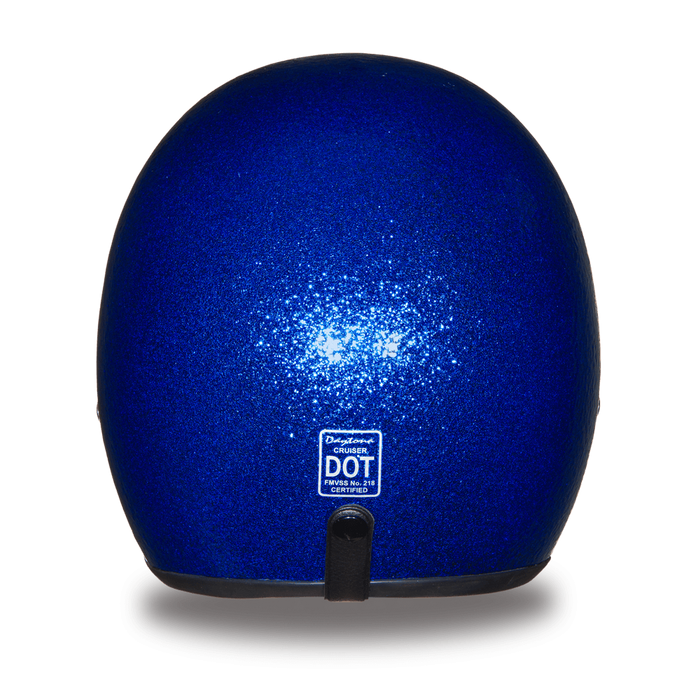 Daytona 3/4 Shell Cruiser Hemlet - Blue Metal Flake