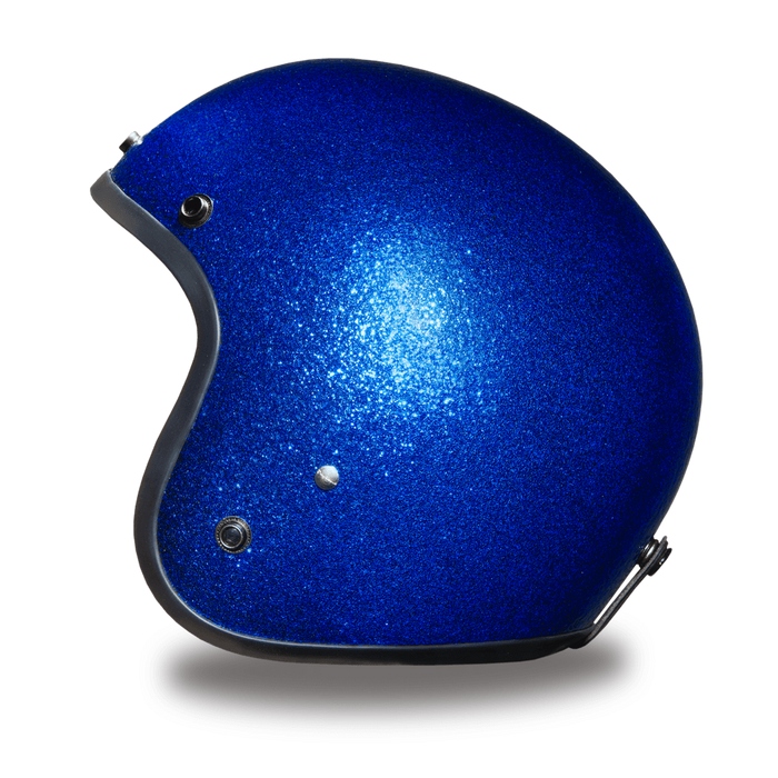 Daytona 3/4 Shell Cruiser Hemlet - Blue Metal Flake