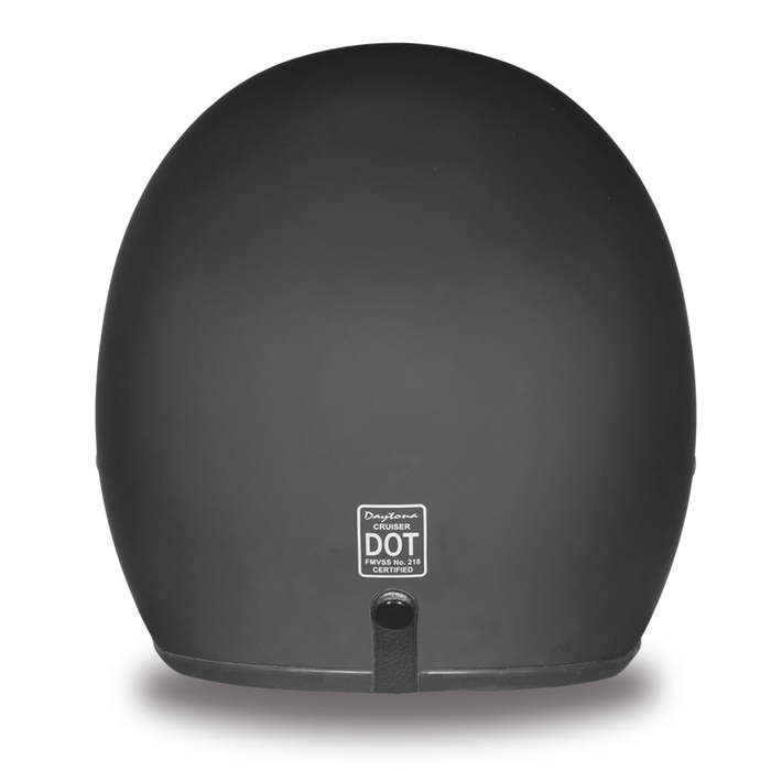 Daytona 3/4 Shell Cruiser Hemlet - Dull Black