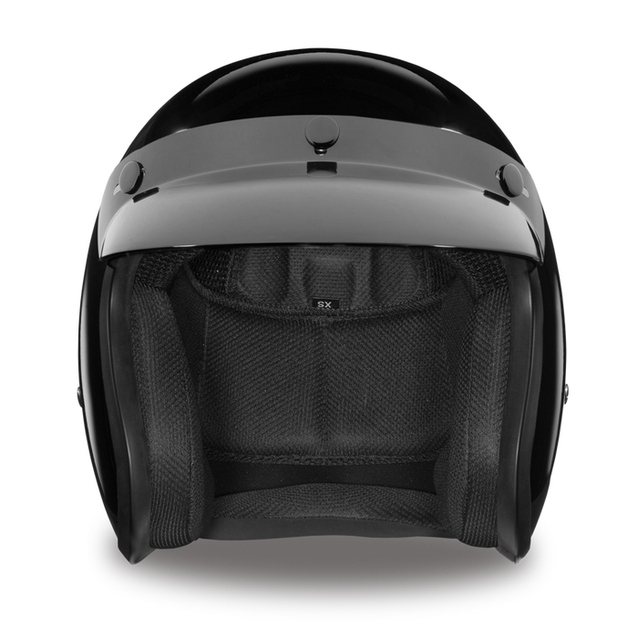 Daytona 3/4 Shell Cruiser Hemlet - HI-Gloss Black