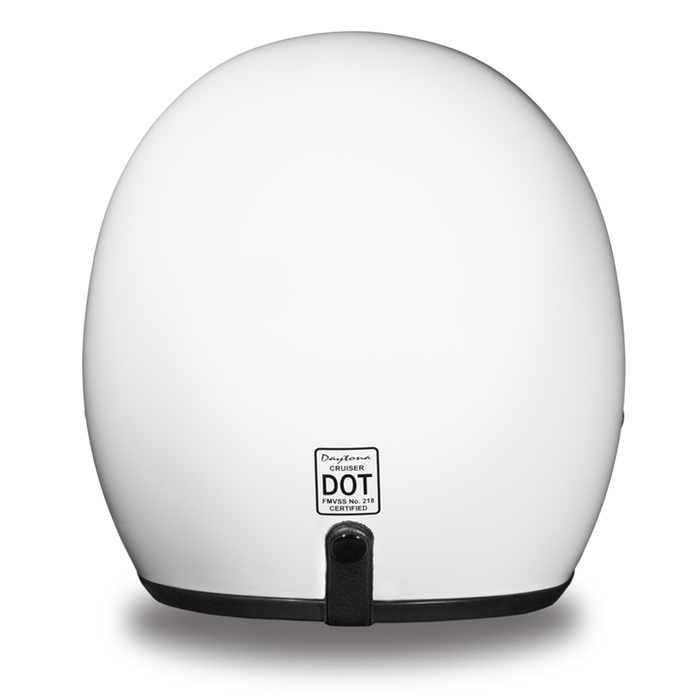 Daytona 3/4 Shell Cruiser Hemlet - HI-Gloss White
