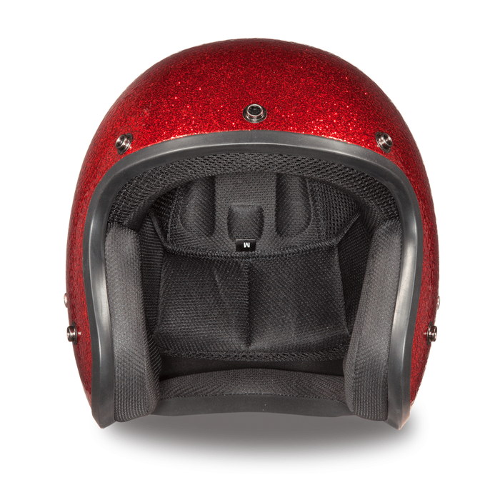 Daytona 3/4 Shell Cruiser Hemlet - Red Metal Flake