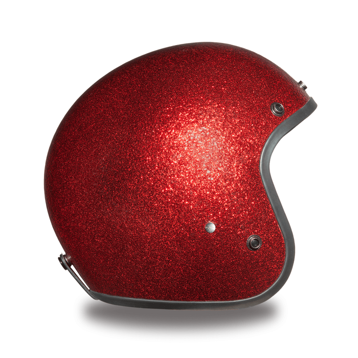Daytona 3/4 Shell Cruiser Hemlet - Red Metal Flake