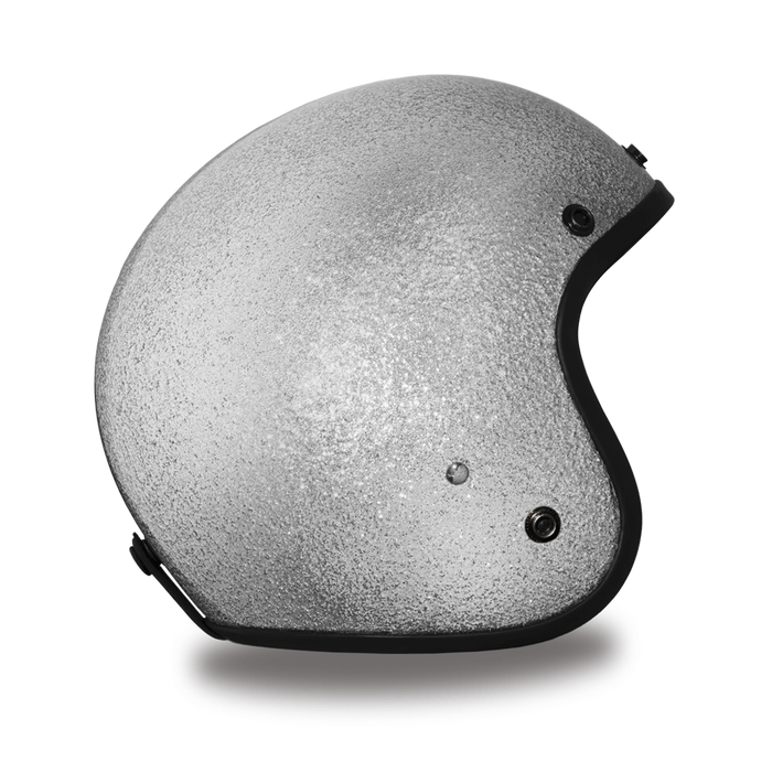 Daytona 3/4 Shell Cruiser Hemlet - Silver Metal Flake