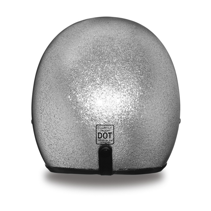 Daytona 3/4 Shell Cruiser Hemlet - Silver Metal Flake
