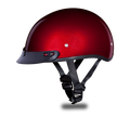 Daytona Skull Cap - Black Cherry Metallic - With Visor