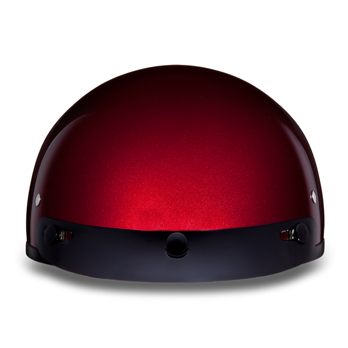 Daytona Skull Cap - Black Cherry Metallic - With Visor
