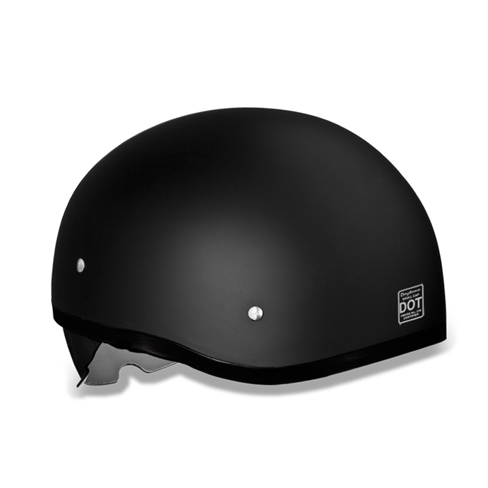 Daytona Skull Cap - Dull Black - Inner Shield