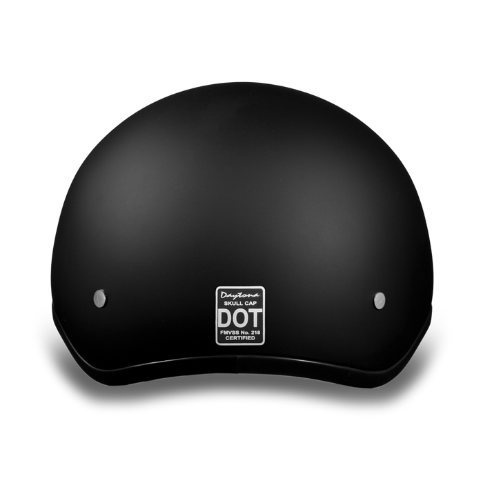 Daytona Skull Cap - Dull Black - No Visor