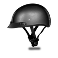 Daytona Skull Cap - Gun Metal Grey Metallic - With Visor