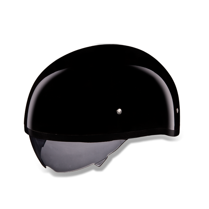 Daytona Skull Cap - Hi Gloass Black - Inner Shield